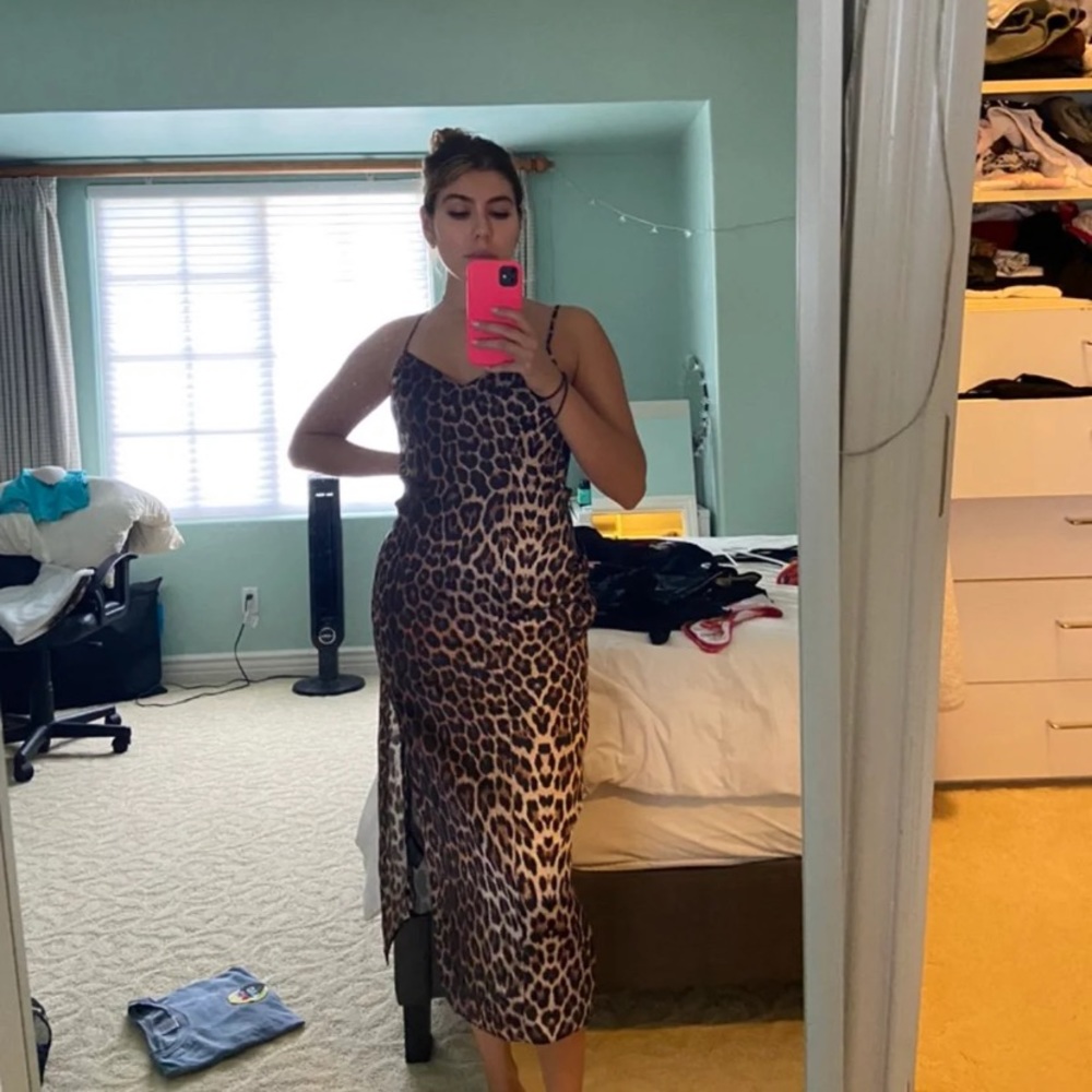 Leopard / cheetah Maxi dress urban outfitters